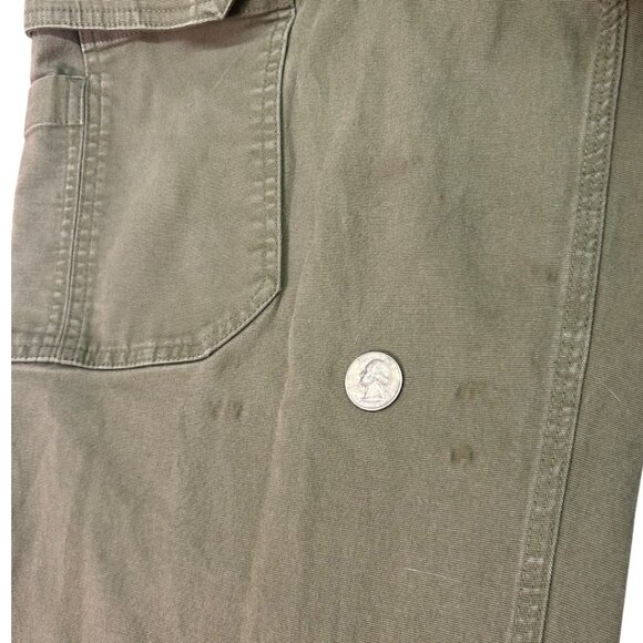 Duluth Trading Co Flex Fire Hose Green Work Pants Men's Size 44 x‎ 30 - Picture 5 of 11